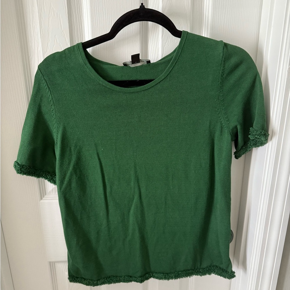 Ann Taylor Forest Green Short Sleeve Tee